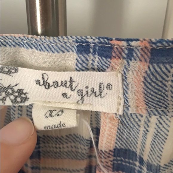 Colorful see through flannel patterned women’s top - Picture 2 of 3